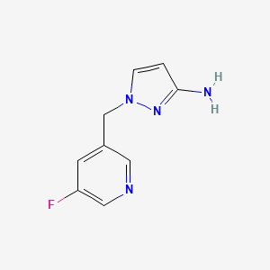 1-[(5-Fluoropyridin-3-yl)methyl]-1H-pyrazol-3-amine