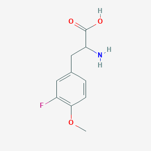 molecular formula C10H12FNO3 B1308501 2-Amino-3-(3-fluoro-4-methoxyphenyl)propanoic acid CAS No. 603105-73-3