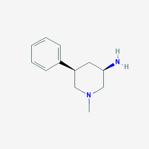 (3R,5R)-1-Methyl-5-phenylpiperidin-3-amine