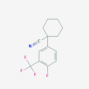 1-(4-Fluoro-3-(trifluoromethyl)phenyl)cyclohexanecarbonitrile