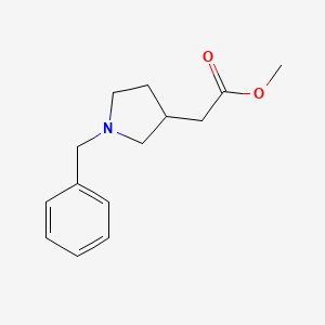 molecular formula C14H19NO2 B1308503 Methyl 2-(1-benzylpyrrolidin-3-yl)acetate CAS No. 95274-12-7