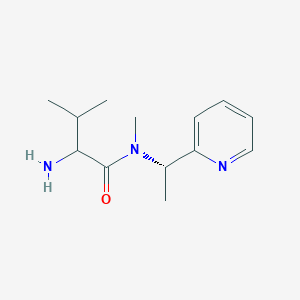 2-amino-N,3-dimethyl-N-[(1S)-1-pyridin-2-ylethyl]butanamide