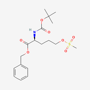 (S)-Benzyl 2-((tert-butoxycarbonyl)amino)-5-((methylsulfonyl)oxy)pentanoate