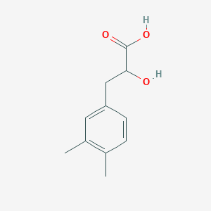 molecular formula C11H14O3 B13085074 3-(3,4-Dimethylphenyl)-2-hydroxypropanoic acid 