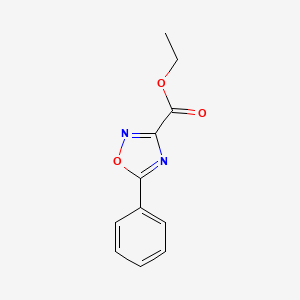 molecular formula C11H10N2O3 B1308511 5-苯基-1,2,4-恶二唑-3-甲酸乙酯 CAS No. 37384-62-6