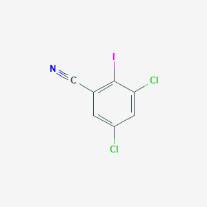 molecular formula C7H2Cl2IN B13085122 3,5-Dichloro-2-iodobenzonitrile CAS No. 1160574-41-3