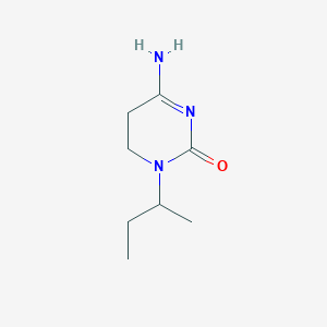 2(1H)-Pyrimidinone, 4-amino-5,6-dihydro-1-(1-methylpropyl)-