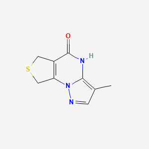 10-Methyl-4-thia-1,8,12-triazatricyclo[7.3.0.0,2,6]dodeca-2(6),9,11-trien-7-one