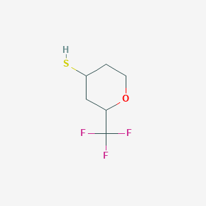 2-(Trifluoromethyl)oxane-4-thiol