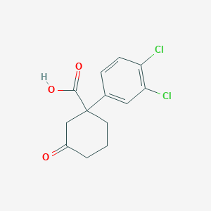 1-(3,4-Dichlorophenyl)-3-oxocyclohexanecarboxylic acid