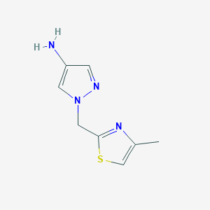 1-[(4-methyl-1,3-thiazol-2-yl)methyl]-1H-pyrazol-4-amine