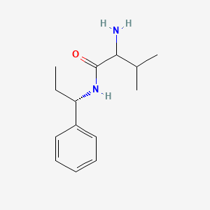 molecular formula C14H22N2O B13085181 2-Amino-3-methyl-N-((S)-1-phenylpropyl)butanamide 