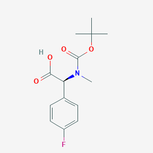 (S)-2-((tert-Butoxycarbonyl)(methyl)amino)-2-(4-fluorophenyl)acetic acid