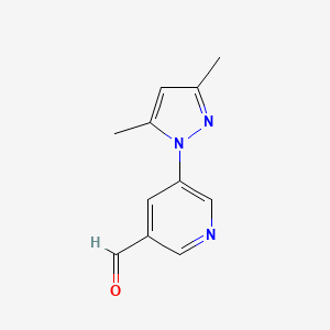 5-(3,5-Dimethyl-1H-pyrazol-1-yl)pyridine-3-carbaldehyde