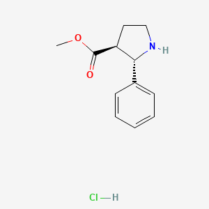 trans-Methyl2-phenylpyrrolidine-3-carboxylatehydrochloride