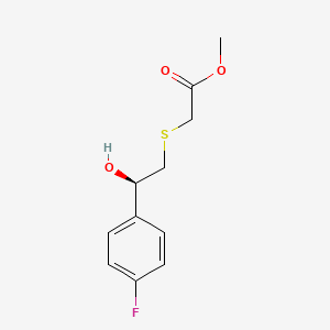 (R)-Methyl 2-((2-(4-fluorophenyl)-2-hydroxyethyl)thio)acetate