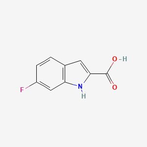 molecular formula C9H6FNO2 B1308527 6-氟吲哚-2-羧酸 CAS No. 3093-97-8