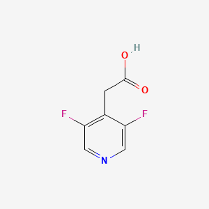 molecular formula C7H5F2NO2 B13085310 2-(3,5-Difluoropyridin-4-yl)acetic acid 