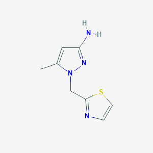 5-Methyl-1-[(1,3-thiazol-2-yl)methyl]-1H-pyrazol-3-amine