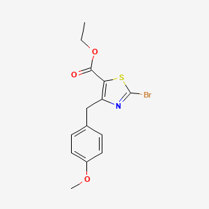 Ethyl 2-bromo-4-(4-methoxybenzyl)thiazole-5-carboxylate