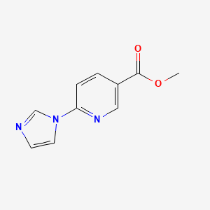 molecular formula C10H9N3O2 B1308533 methyl 6-(1H-imidazol-1-yl)nicotinate CAS No. 111205-01-7