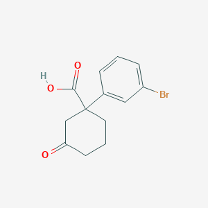 1-(3-Bromophenyl)-3-oxocyclohexanecarboxylic acid