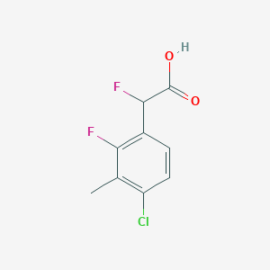 2-(4-Chloro-2-fluoro-3-methylphenyl)-2-fluoroacetic acid