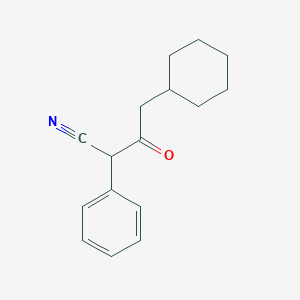 4-Cyclohexyl-3-oxo-2-phenylbutanenitrile