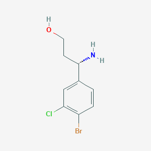 (3S)-3-Amino-3-(4-bromo-3-chlorophenyl)propan-1-OL