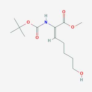 Methyl 2-((tert-butoxycarbonyl)amino)-7-hydroxyhept-2-enoate