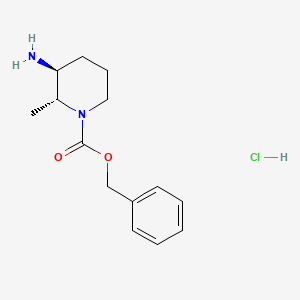 rel-(2R,3S)-Benzyl3-amino-2-methylpiperidine-1-carboxylatehydrochloride