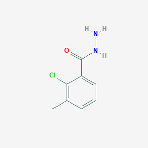 molecular formula C8H9ClN2O B1308546 2-Chloro-3-methylbenzhydrazide CAS No. 1023883-70-6