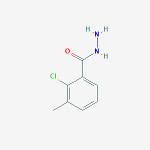 molecular formula C8H9ClN2O B1308546 2-Chloro-3-methylbenzohydrazide CAS No. 1023883-70-6