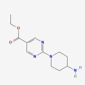 Ethyl 2-(4-aminopiperidin-1-yl)pyrimidine-5-carboxylate