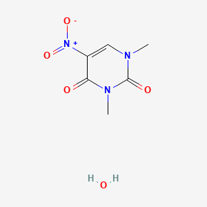 molecular formula C6H9N3O5 B13085479 1,3-Dimethyl-5-nitrouracil hydrate 