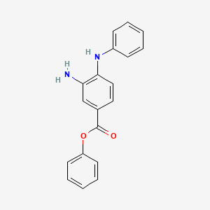 molecular formula C19H16N2O2 B13085498 Phenyl 3-amino-4-(phenylamino)benzoate 