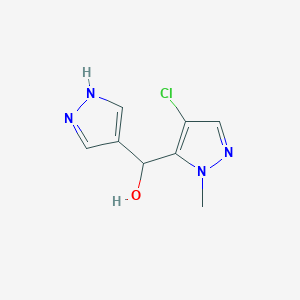 (4-Chloro-1-methyl-1H-pyrazol-5-yl)(1H-pyrazol-4-yl)methanol