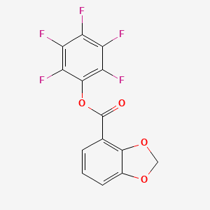 Perfluorophenyl benzo[d][1,3]dioxole-4-carboxylate