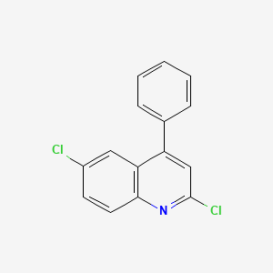 molecular formula C15H9Cl2N B1308551 2,6-Dichloro-4-phenylquinoline CAS No. 10352-30-4