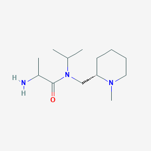 2-amino-N-[[(2S)-1-methylpiperidin-2-yl]methyl]-N-propan-2-ylpropanamide