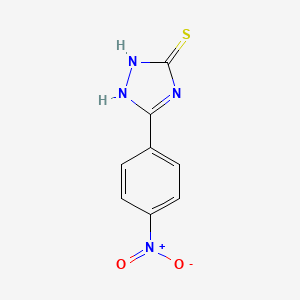 molecular formula C8H6N4O2S B1308555 5-(4-硝基苯基)-2,4-二氢-3H-1,2,4-三唑-3-硫酮 CAS No. 6898-56-2