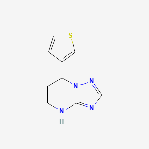 molecular formula C9H10N4S B13085550 7-(Thiophen-3-yl)-4H,5H,6H,7H-[1,2,4]triazolo[1,5-a]pyrimidine 