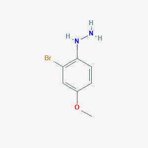 molecular formula C7H9BrN2O B13085581 (2-Bromo-4-methoxyphenyl)hydrazine 