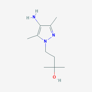 4-(4-amino-3,5-dimethyl-1H-pyrazol-1-yl)-2-methylbutan-2-ol