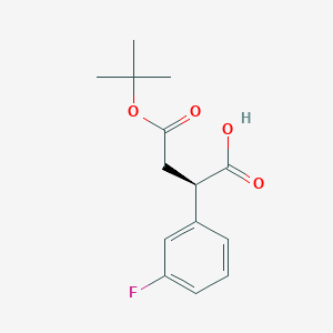 (R)-4-(Tert-butoxy)-2-(3-fluorophenyl)-4-oxobutanoic acid