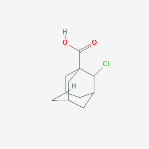 molecular formula C11H15ClO2 B13085619 2-Chloroadamantane-1-carboxylic acid 