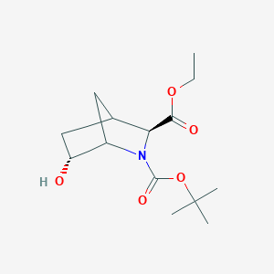 2-O-tert-butyl 3-O-ethyl (3S,6R)-6-hydroxy-2-azabicyclo[2.2.1]heptane-2,3-dicarboxylate