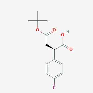 (R)-4-(Tert-butoxy)-2-(4-fluorophenyl)-4-oxobutanoic acid