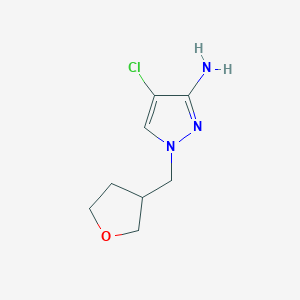 4-Chloro-1-[(oxolan-3-yl)methyl]-1H-pyrazol-3-amine