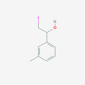 molecular formula C9H11IO B13085737 2-Iodo-1-(3-methylphenyl)ethan-1-ol 